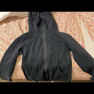 Black full zip Lululemon hoodie